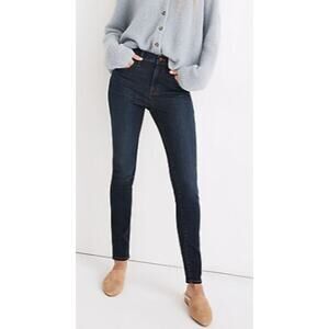 Madewell 10" High-Rise Skinny Jeans, Woodland Wash TENCEL Denim Edition, Size 26